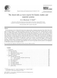 The shock tube as wave reactor for kinetic - Institute for Aerospace ...