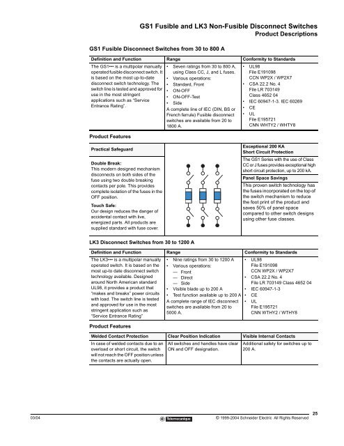 Manual Motor Control Switches and Disconnects - Schneider Electric