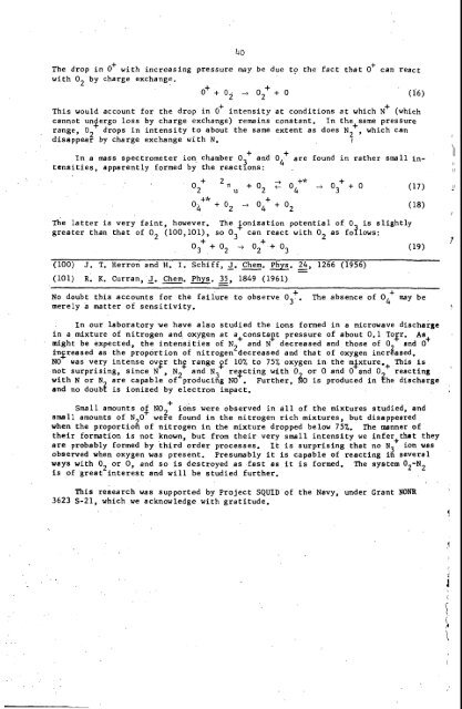 chemical physics of discharges - Argonne National Laboratory