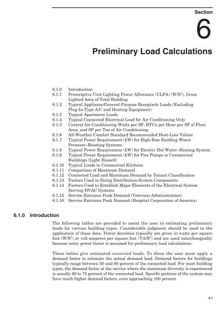 Preliminary Load Calculations - Magergy