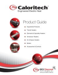 Caloritech Engineered Electric Heat - Product Guide - Control And ...