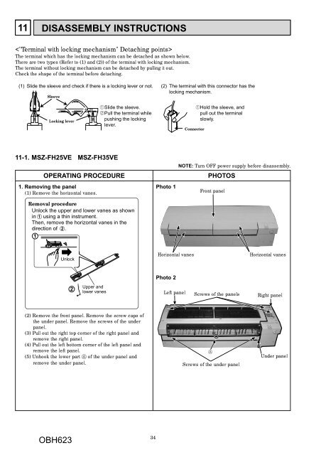 Split-type air conditioners Mitsubishi Electric MSZ-FH25VE, MSZ ...