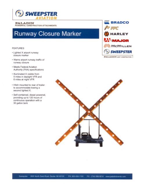 Runway Closure Marker Neubert Aero Corp