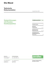 Verputzte Aussenwärmedämmung «Diffutherm - Pavatex