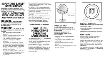 Instruction Booklet - Double-Sided Lighted Makeup Mirror ... - Conair