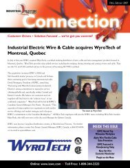 Industrial Electric Wire & Cable acquires WyroTech of ... - IEWC