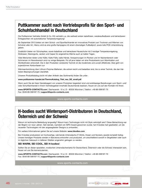 Spomo - Sport + Mode 05 April 2013