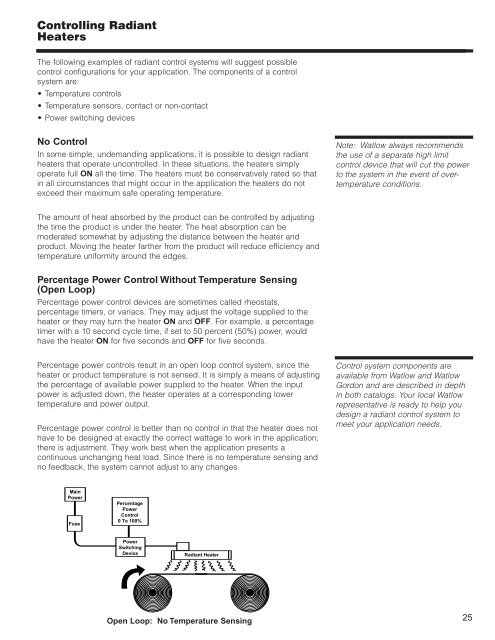 RADIANT HEATING WITH INFRARED - Watlow