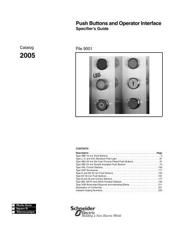 2005 Push Buttons and Operator Interface - Schneider Electric