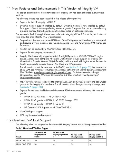 HP Integrity Virtual Machines 4.2.5 - HP Business Support Center