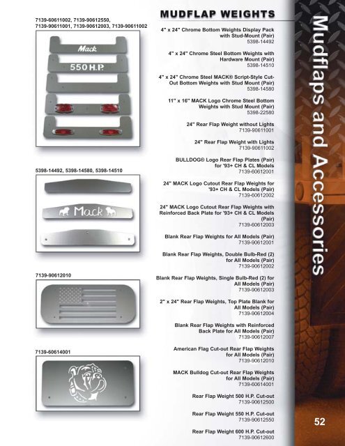 MACK Accessories Catalog - Mack Trucks