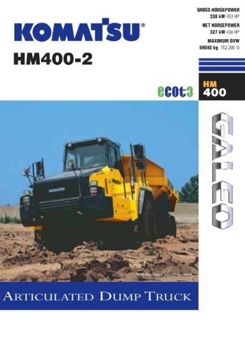 Download HM400-2 Specification (PDF) - Komatsu