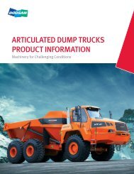articulated dump trucks product information - Doosan Construction ...