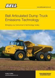Bell Articulated Dump Truck Emissions Technology - Bell Equipment