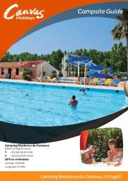 Campsite Guide - Canvas Holidays