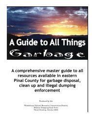 A Guide to All Things Garbage - Pinal County