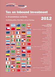 Tax on Inbound Investment - Poledna | Boss | Kurer