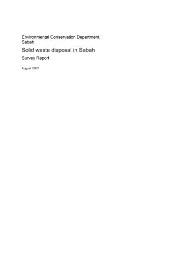 Solid waste disposal in Sabah