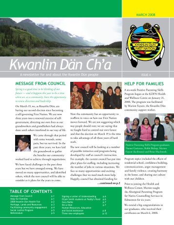 March 2008 - Kwanlin Dün First Nations