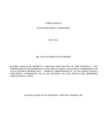 Monthly Production Report July 2012 - Department of Mineral ...