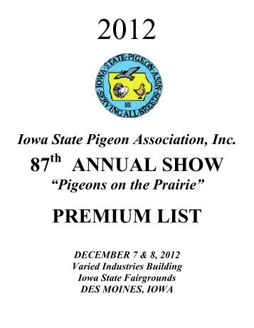 2012 Premium Book.pdf - Iowa State Pigeon Association