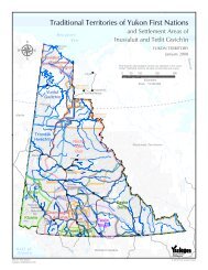 Traditional Territories of Yukon First Nations - Environment Yukon