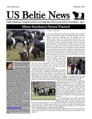 More Southern Farms Visited - US Belted Galloway Society