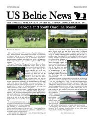 Georgia and South Carolina Bound - US Belted Galloway Society