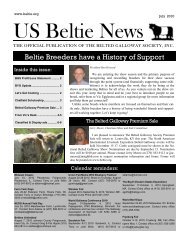 July 10 - US Belted Galloway Society