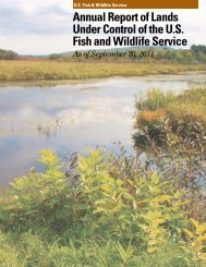 2011 Annual Lands Report - U.S. Fish and Wildlife Service