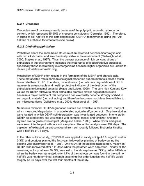 Appendix D Food Codes for NHANES - OEHHA