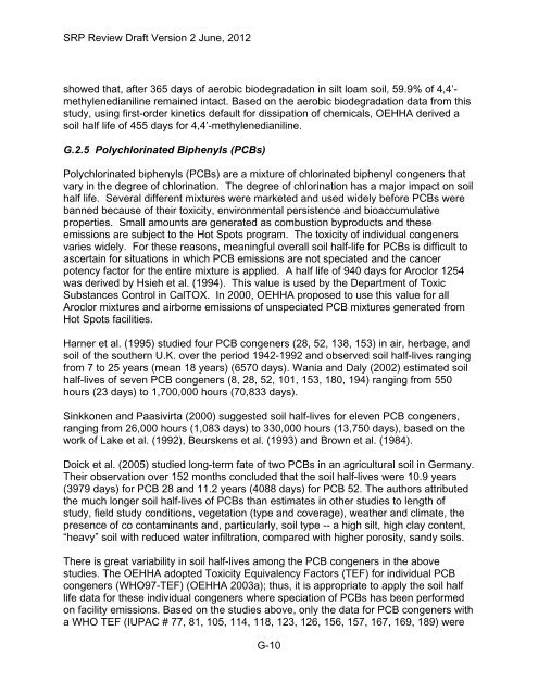 Appendix D Food Codes for NHANES - OEHHA