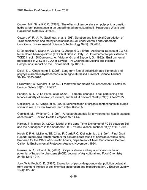 Appendix D Food Codes for NHANES - OEHHA