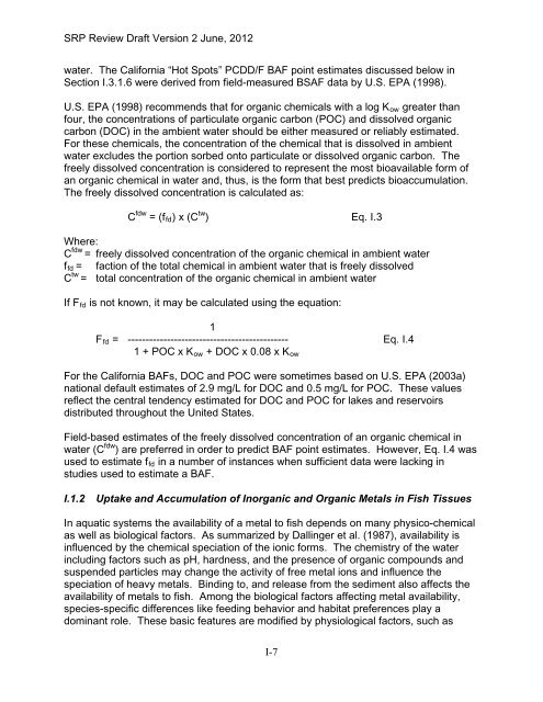 Appendix D Food Codes for NHANES - OEHHA