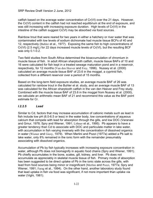 Appendix D Food Codes for NHANES - OEHHA