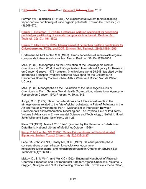 Appendix D Food Codes for NHANES - OEHHA