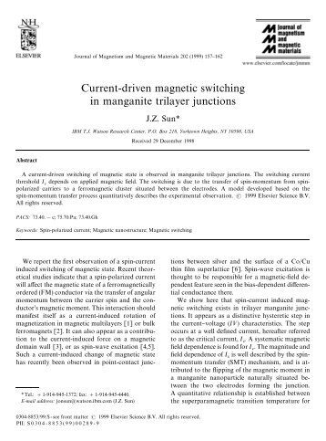J. Magn. Magn. Mater. 202, 157 (1999)