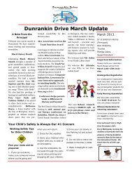 Dunrankin Drive March Update - Peel District School Board