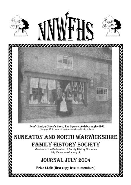 July 2004 - Nuneaton & North Warwickshire Family History Society