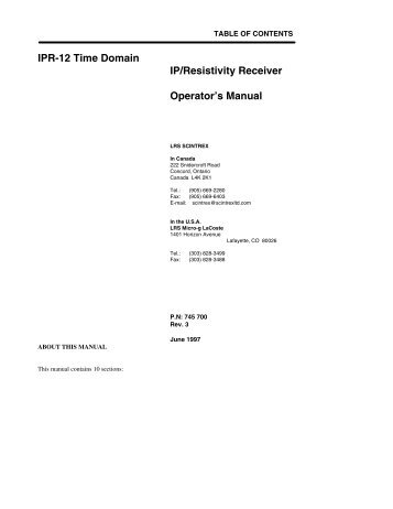 IPR-12 Manual - FTP Directory Listing