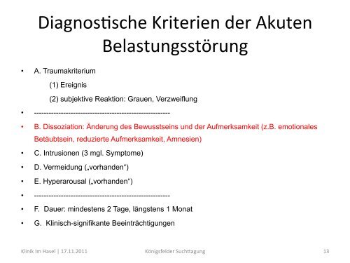 Sucht und Trauma - Pdag