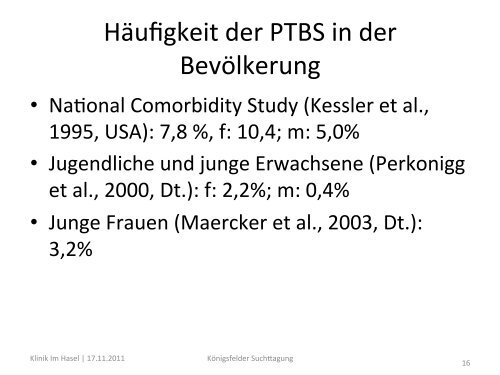 Sucht und Trauma - Pdag