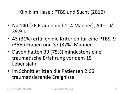 Sucht und Trauma - Pdag