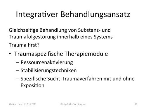 Sucht und Trauma - Pdag