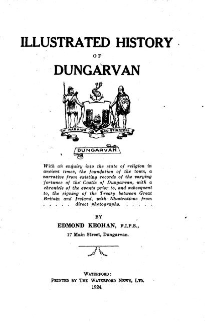 ILLUSTRATED HISTORY DUNCARVAN - Waterford County Council