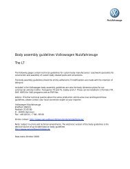 Body assembly guidelines Volkswagen Nutzfahrzeuge The LT