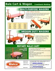 Bale Cart & Wagon Creekbank Welding - Walco