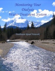 Monitoring Your Dialysis Water Treatment System - Northwest Renal ...