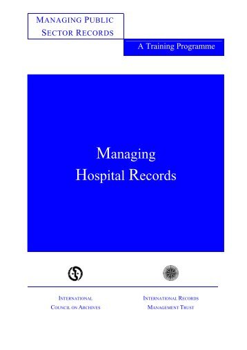 lesson 1: the context of hospital records management - International ...