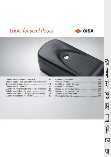Catalogue Locks for Steel doors - CISA.com